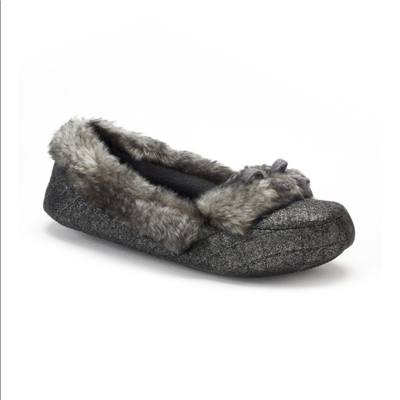 silver isotoner slippers